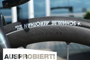 Schwalbe Aerothan Reifen – erste Test-Fahrt: Sensations-Reifen spart über 100 Gramm